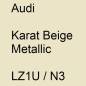 Preview: Audi, Karat Beige Metallic, LZ1U / N3.